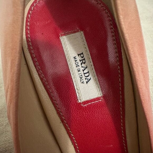 PRADA Capretto Pumps Pink Ombre Leather Pointed Heels Stiletto - Picture 10 of 13